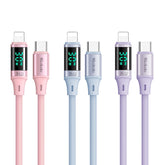 CABO MCDODO 36W DE DADOS DIGITAL HD SILICONE TIPO-C PARA LIGHTNING 1.2M